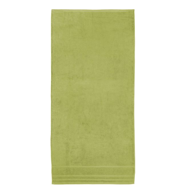 Хавлиена кърпа в зелено, с бамбукови влакна и памук Бамбук, размер 70х140 см