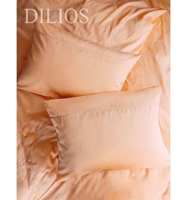Луксозно спално бельо памучен сатен с паспел, единичен, 2 части, ПРАСКОВА 