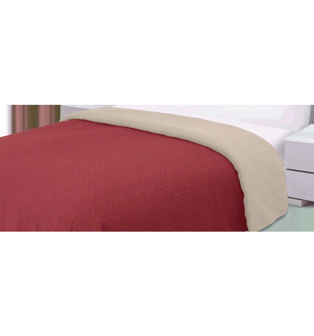 Шалте за легло с две лица, в червено - ШАРЛОТ ЧЕРВЕНО, размер 200/220 см
