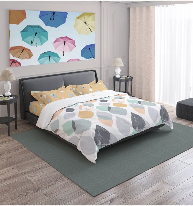 Спално Бельо в пастелни цветове Серена, Единичен Размер, 100% Памук Ранфорс