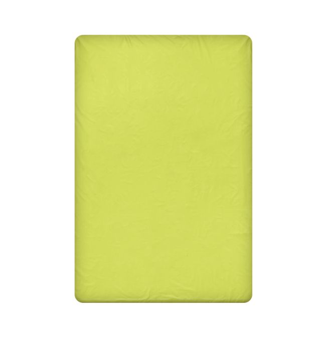 Едноцветен долен чаршаф в зелено ЛАЙМ, 100% Памук Ранфорс, 150/260 см