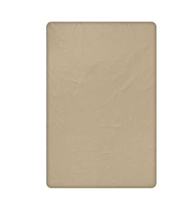 Долен чаршаф от памучен сатен в цвят таупе, 240/260 см. 