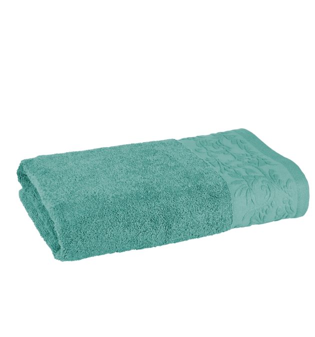Качествена хавлиена кърпа в зелено - КАЗАБЛАНКА, размер 70/140 см