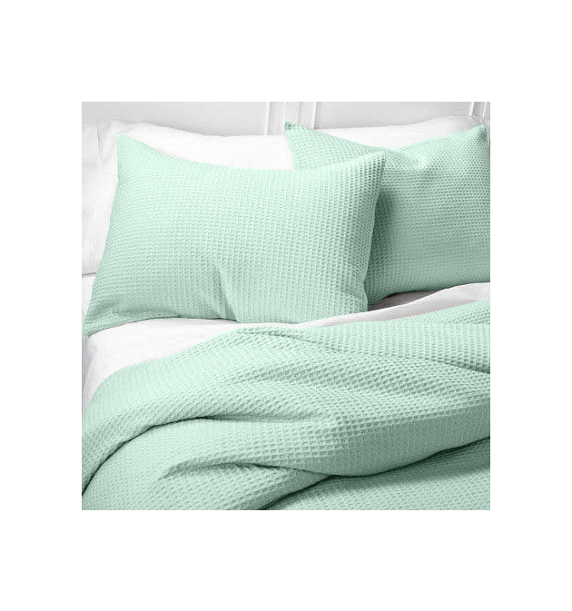Памучна Покривка за Легло в цвят Мента - СИЕСТА,100% Памук, 220/230 см.