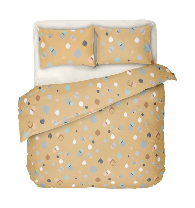 Спално Бельо в пастелни цветове Серена 2, двоен размер с един спален плик, 100% памук ранфорс