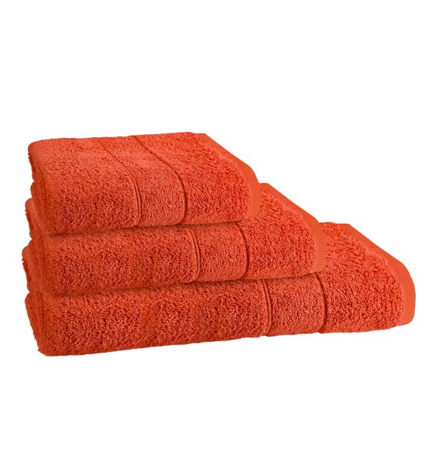 Хавлиена кърпа за баня в оранжево Наполи, размер 50х90 см, 100% памук