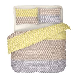 Модерно спално бельо в три преливащи цвята - КИМ, Размер за спалня с двоен плик, Качествена материя и красив дизайн