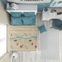Детско спално бельо за момчета - ИНДИАНСКО СЕЛО, размер за Единично Легло, Съчетание от индиански мотиви, 100% памук