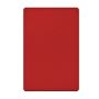 Червен долен чаршаф от 100% памучен сатен, размер 240/260 см. 