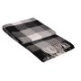 Сиво одеяло с вълна, на квадрати - ПАЛЕРМО, размер 140/200 см