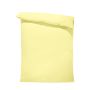 Едноцветен спален плик в светло жълто, материя ранфорс, размер 200/215 см
