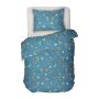 Детско спално бельо в синьо за момчета - ИНДИАНСКО СЕЛО 2, За единично легло, Материя Ранфорс, Син десен с индиански мотиви