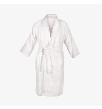 Хотелски Халат за баня с шал яка S/M, 400 г/м2, 