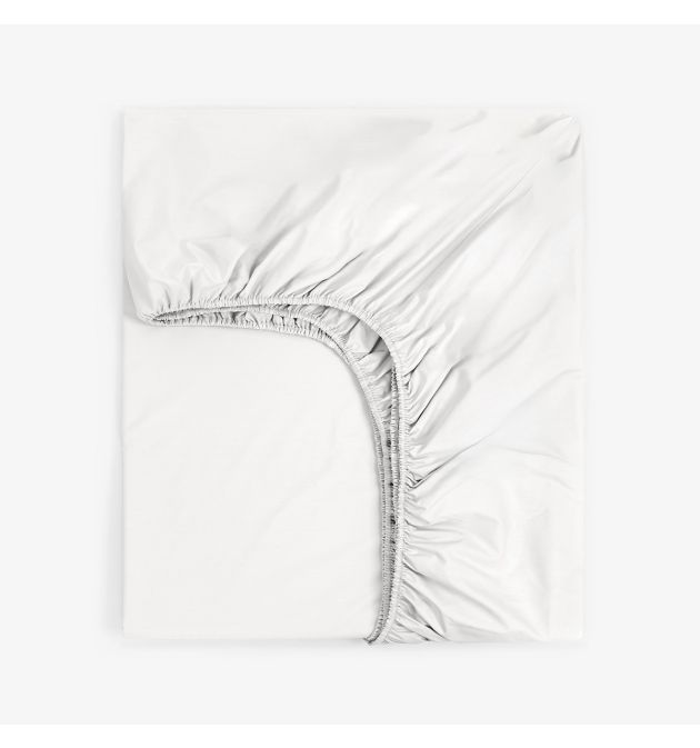 Чаршаф с ластик БЯЛО ПЕРКАЛ, 200/200/30 main product photo