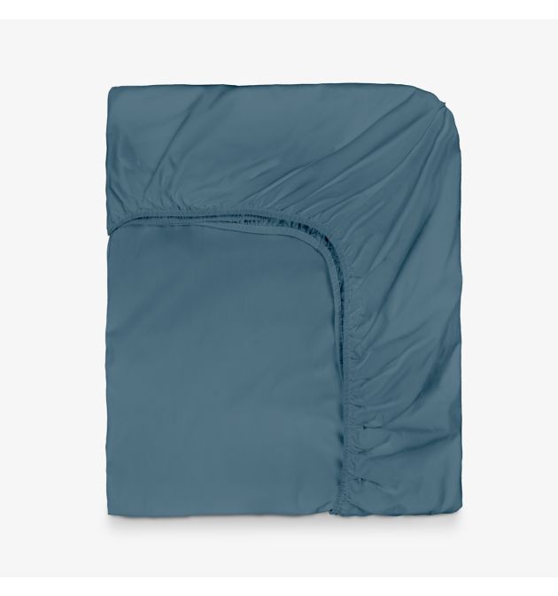 Чаршаф с ластик НЮАНСИ СИН, 100% памук ранфорс, 200/200/30 см main product photo