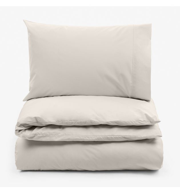 Спално бельо без долен чаршаф СВЕТЛО СИВ ПЕРКАЛ, 2 части main product photo