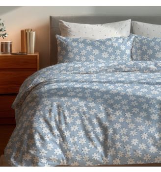 Спално бельо ДЕЙЗИ, 100% Памук Ранфорс, 3 части