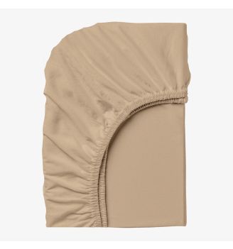 Чаршаф с ластик КАПУЧИНО,  90/200/25 см