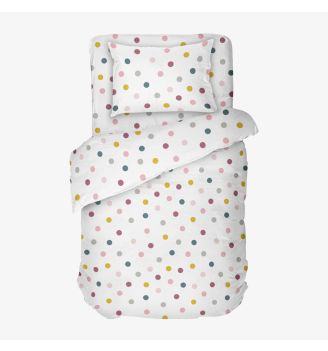 Спално Бельо на точки ДЖОЙ, 100% Памук Ранфорс, 3 части