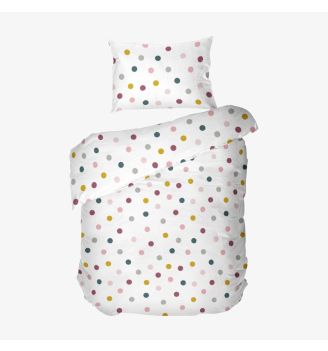 Спално бельо на точки БЕЗ долен чаршаф ДЖОЙ, 100% Памук Ранфорс, 2 части