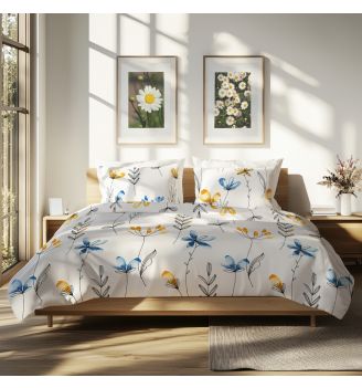 Спално бельо МАРИТ, 100% Памук Ранфорс, 5 части