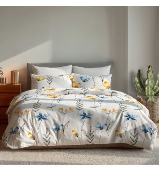 Спално бельо МАРИТ, 100% Памук Ранфорс, 4 части