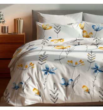 Спално бельо МАРИТ, 100% Памук Ранфорс, 3 части