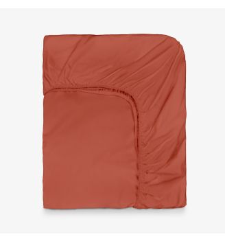 Чаршаф с ластик НЮАНСИ ТЕРА, 100% памук ранфорс, 140/200/30 см