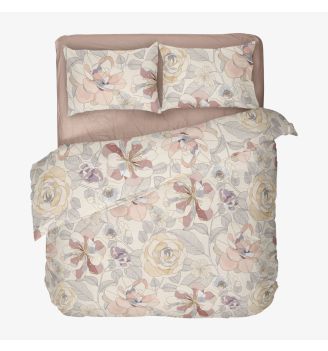 Спално Бельо на Цветя ПЕРСИЯ, 100% Памук Ранфорс, 4 части