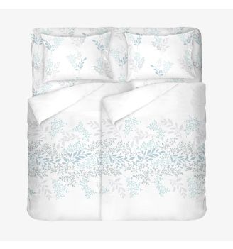 Бяло Спално Бельо ВИКТОРИЯ, 100% Памук Ранфорс, 5 части