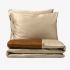 Двоен плик с калъфки ТАУПЕ/АНТИК , 100% Памучен сатен, 3 части